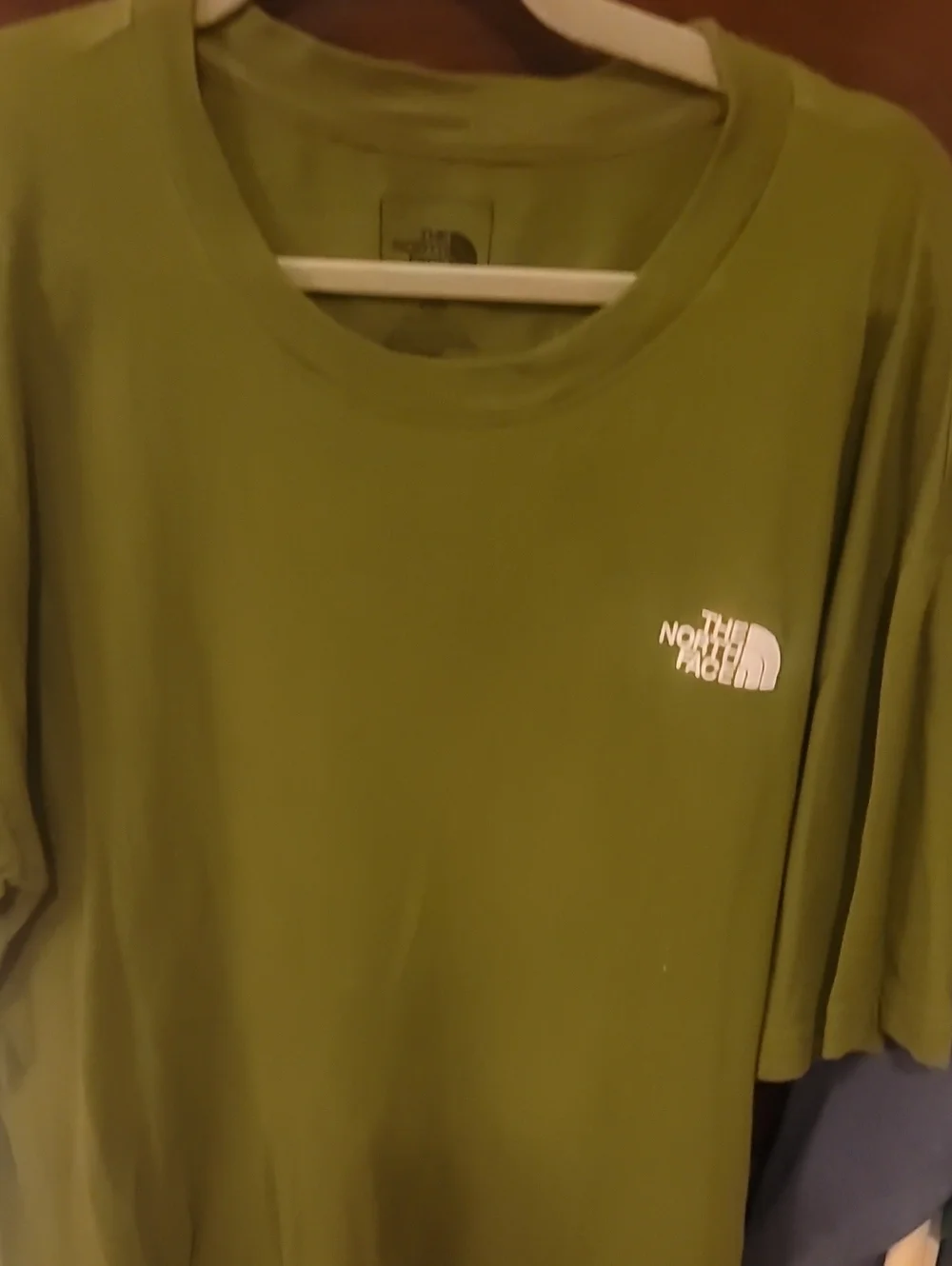 The North Face Cotton Jersey Green Logo Mens T-Shirt Short Sleeve Size L